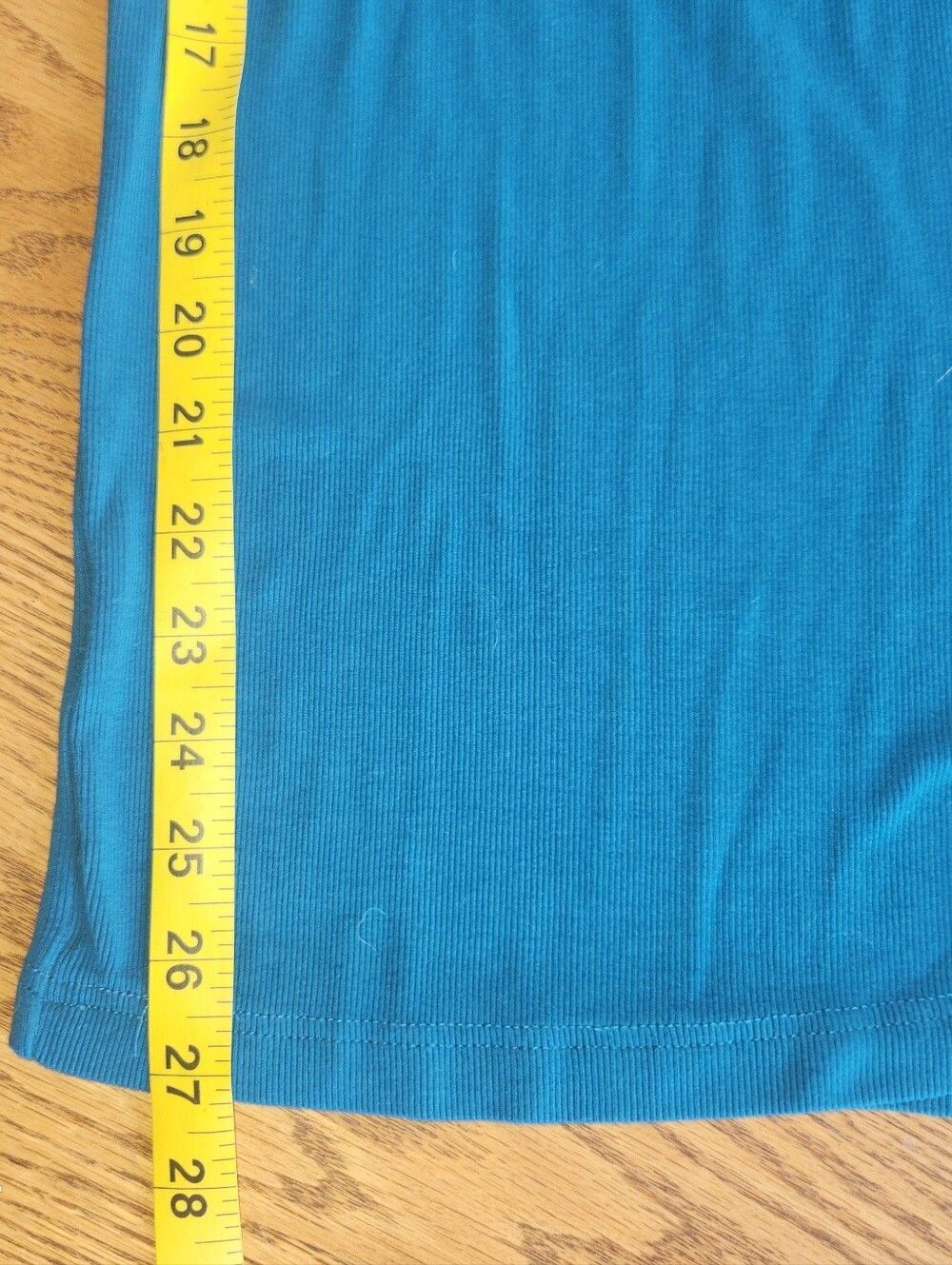 D30 Zyia Active Teal Blue ribbed knit scoopneck sleeveless one piece jumpsuit - Picture 12 of 14